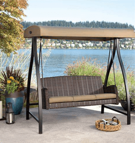 Outdoor Swing with Canopy