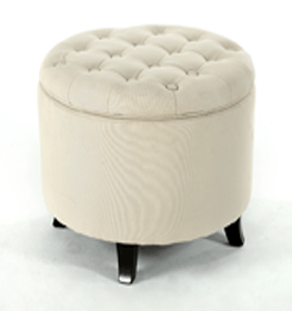 Elegant Fabric Ottoman